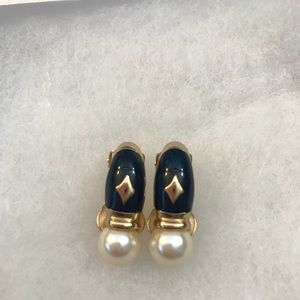 Vintage Burberry earrings.